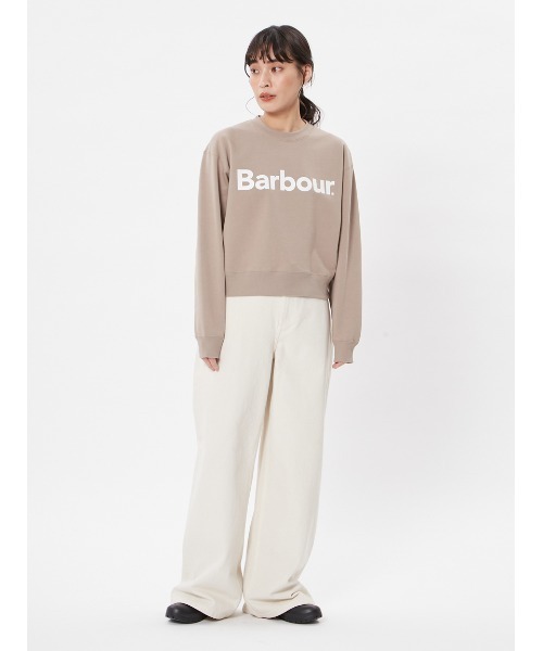 「Barbour」 スウェットカットソー MEDIUM アイボリー レディース_5