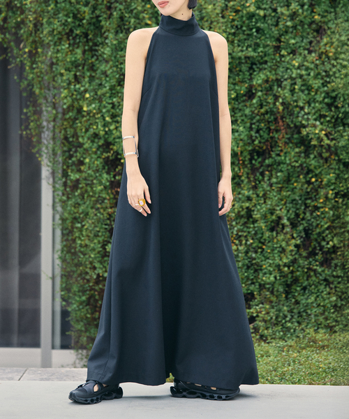 新品 CITYSHOP BIO WASH DRESS ワンピース　麻混　ブラック 新品 CITYSHOP BIO WASH DRESS ワンピース 麻混 ブラック CITYSHOP