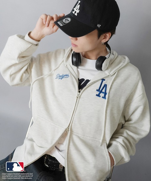 MLB パーカー 「MLB/メジャーリーグベースボール」別注オーバーサイズ