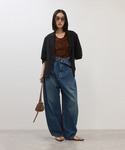 tシャツ クラッシュベロアTEE レディースの詳細画像2