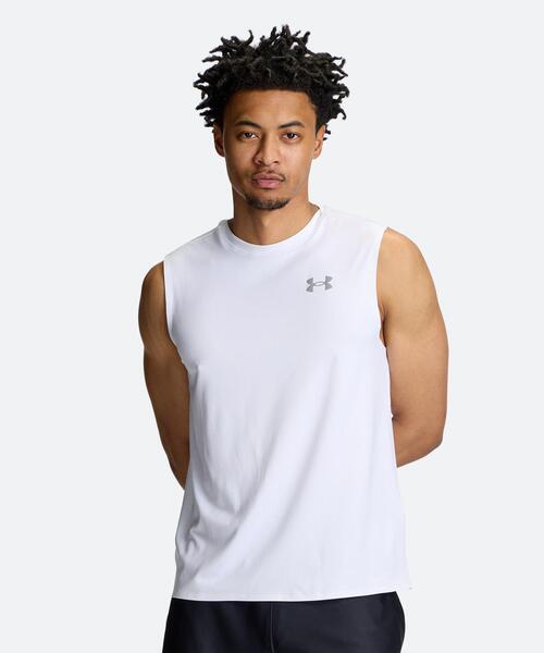 Under Armour ノースリーブ アンダーシャツ XXL ホワイト UNDER ARMOUR（アンダーアーマー） タンクトップ UAクール エリート