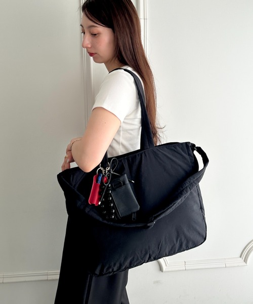 一澤帆布　トートバッグ　ショルダーバック　ブラック　A4サイズ収納可　2way マザーズバッグ A4収納可 軽量2WAYナイロントートバッグ ショルダー