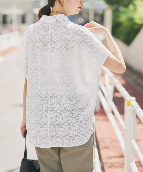 Spick & Span フレンチレースブラウス Spick & Span（スピックアンドスパン）の「60ローンフレンチレース