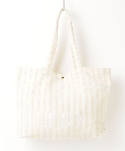 Her lip to トートバッグ ホワイト/ベージュ Her lip to トートバッグ - ベージュ レディース : ZOZOTOWN Yahoo!店