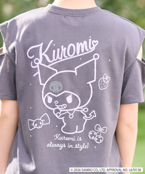 BISKEE tシャツ 「サンリオキャラクターズコラボ」 クロミオープン