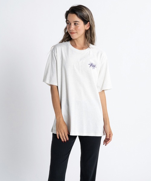 「ROXY」 半袖Tシャツ LARGE ピンク レディース_画像2