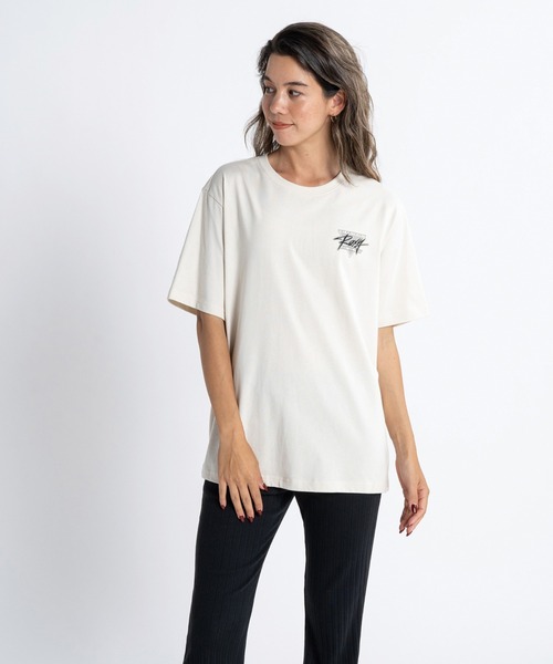 「ROXY」 半袖Tシャツ LARGE ピンク レディース_画像5