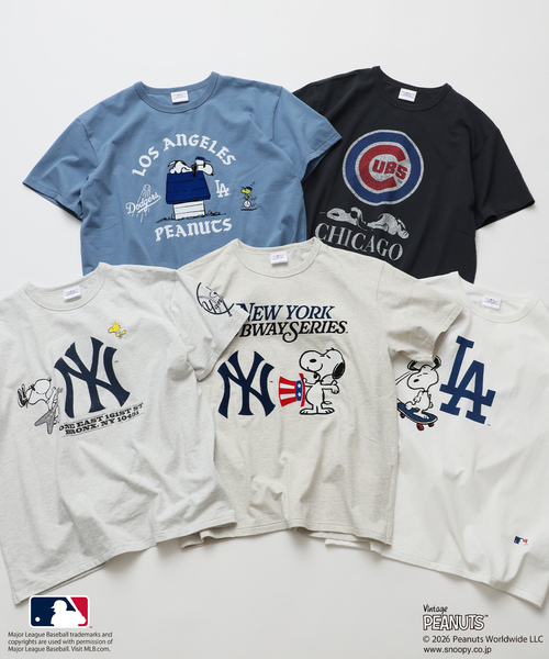 Vintage PEANUTS tシャツ PEANUTS / ピーナッツ 別注 MLB ベースボール 