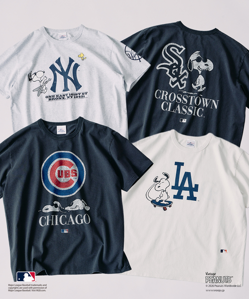 Vintage PEANUTS tシャツ PEANUTS / ピーナッツ 別注 MLB ベースボール 