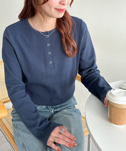 「DISCOAT」 長袖カットソー MEDIUM ベージュ レディース_画像8