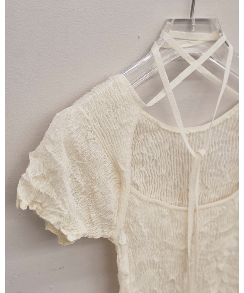 tシャツ 2way Sheer Knittops レディースの画像