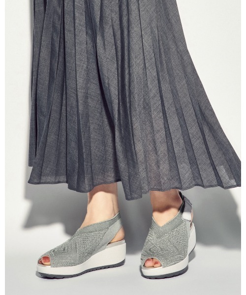 fitfit（フィットフィット） 厚底 サンダル 厚底シアーニットサンダル