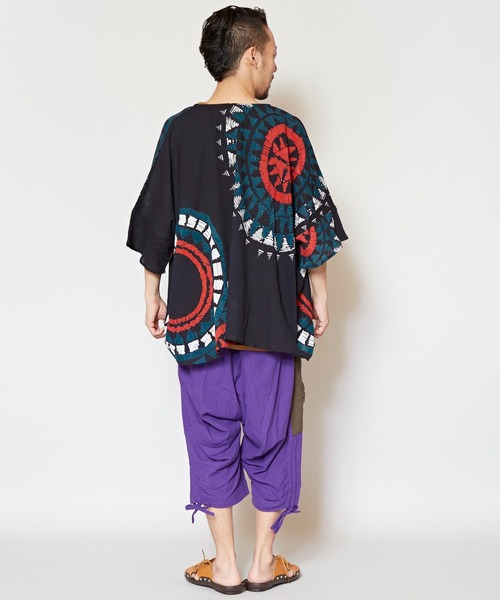 アンサンブル 「チャイハネ」yul ノマデスMEN'Sビッグシルエットトップス インナータンクトップ付き | チャイハネ | 15