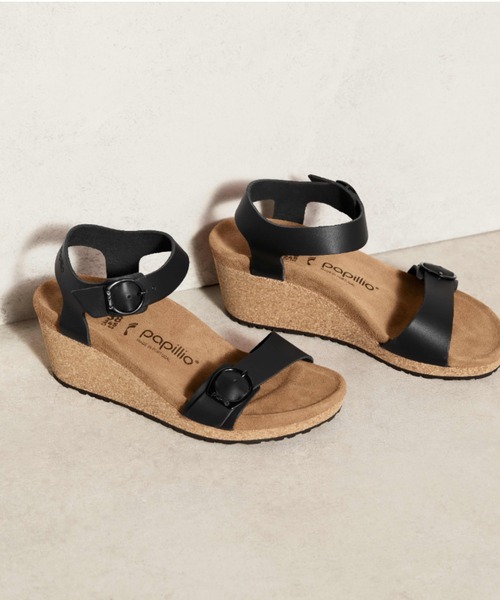 BIRKENSTOCK サンダル Soley Ring-Buckle Natural Leather 「ナロー幅 
