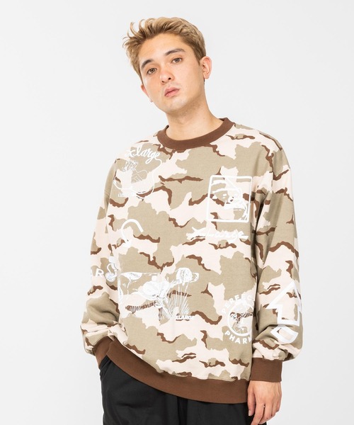 camo crew sweatshirt
