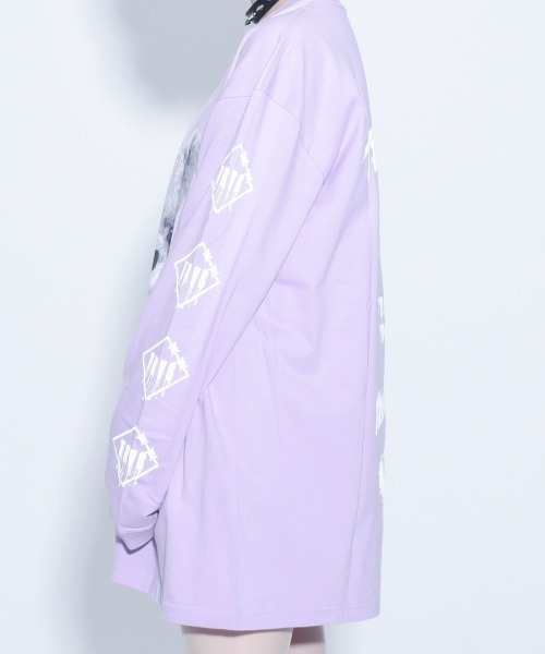 Travas Tokyo 長袖Tシャツ ピンク MILKBOY - TRAVAS TOKYO FURRY BEAR くま ビッグロングTシャツ