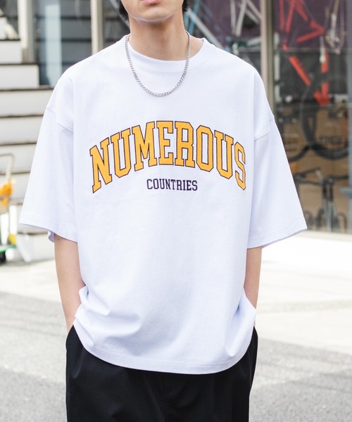 Tシャツ Tシャツ Wego アクセ付きカレッジ半袖tシャツ Zozotown Yahoo 店 通販 Yahoo ショッピング