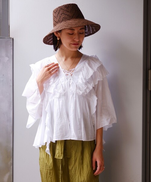 シャツ ブラウス HAVA/ハーヴァ フリルデザインブラウス ZOZOTOWN シャツ ブラウス HAVA/ハーヴァ フリルデザインブラウス ZOZOTOWN