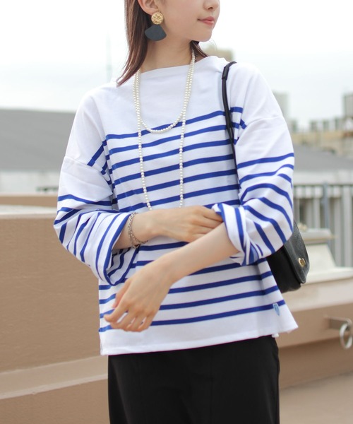 ORCIVAL オーシバル ラッセル ビック Tシャツ ORCIVAL（オーシバル） tシャツ Tシャツ ラッセルボーダーワイド