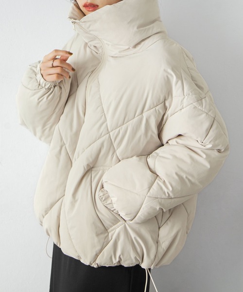 ダウンコート ダウンジャケット ダイヤキルトBIG中綿ダウンジャケット