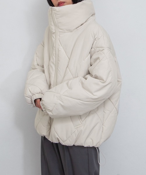 ダウンコート ダウンジャケット ダイヤキルトBIG中綿ダウンジャケット