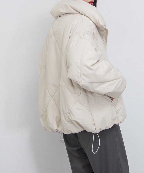 ダウンコート ダウンジャケット ダイヤキルトBIG中綿ダウンジャケット