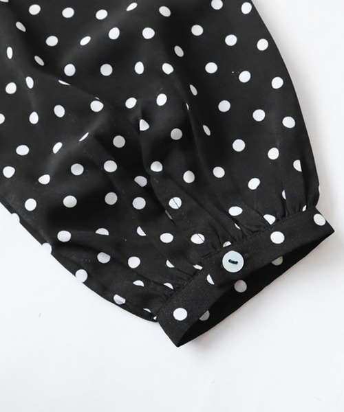 antiqua（アンティカ） ワンピース ドット柄Aラインワンピース