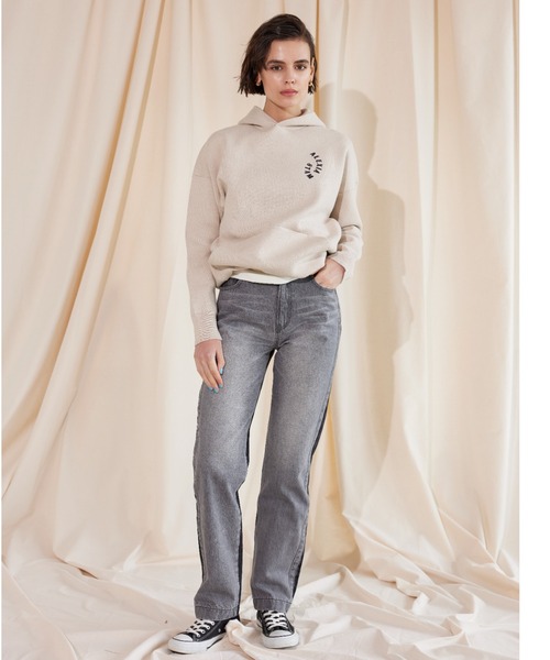 【完売商品】alexiastam ニット パーカー ALEXIA STAM パーカー Smooth Knit Hoodie /スムースニット