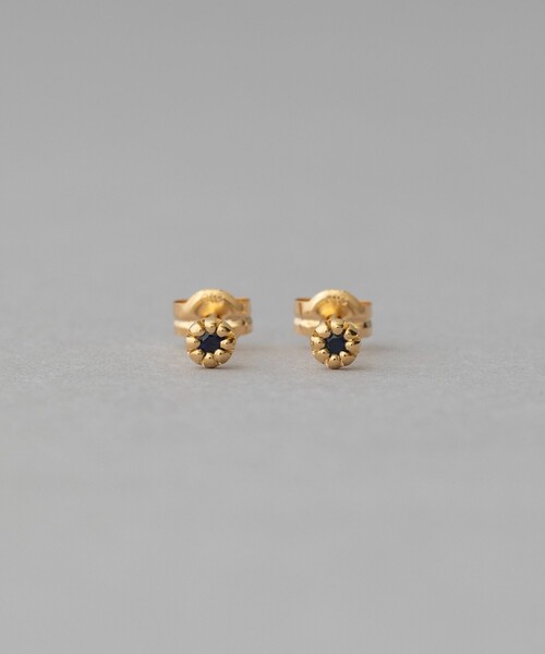 ete K18YG フルール ピアス（誕生石 7月） ete ピアス K18YG フルール ピアス（誕生石 5・7・9月