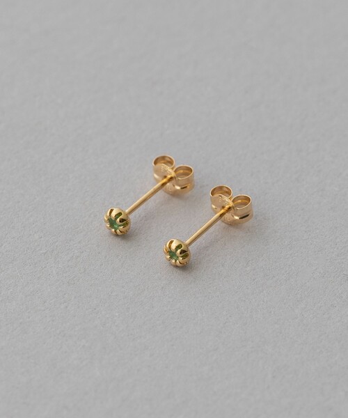ete フルール ピアス ゴールド ete ピアス K18YG フルール ピアス（誕生石 5・7・9月
