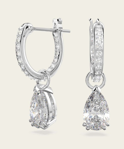 SWAROVSKI ピアス 「公式」「スワロフスキー」Stilla フープ