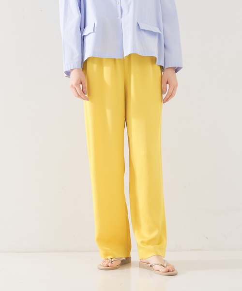 collex（コレックス） パンツ 「手洗い可能」「新色」リラックスサテン