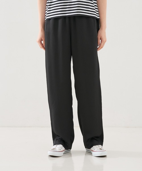 コレックス（collex）/【手洗い可能】【新色】リラックスサテンパンツ collex（コレックス） パンツ 「手洗い可能」「新色」リラックスサテン