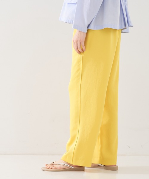 collex（コレックス） パンツ 「手洗い可能」「新色」リラックスサテン