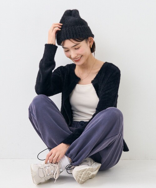 フリークスストアーフェザーヤーンカーディガン FREAK'S STORE（フリークスストア）の「限定展開 フェザーヤーン