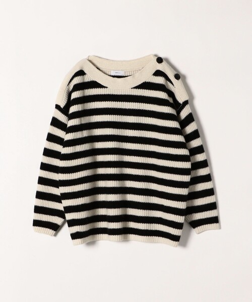 美品☆ドゥーズィエムクラス カシミヤ混 あぜ編み ボートネックニット 美品 アパルトモン ドゥーズィエムクラス ボートネック アゼニット