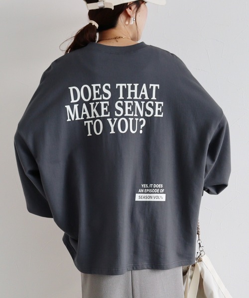 tシャツ ロゴロンTEE レディース reca tシャツ ゆるっとルーズ感！オーバーサイズロゴロンT