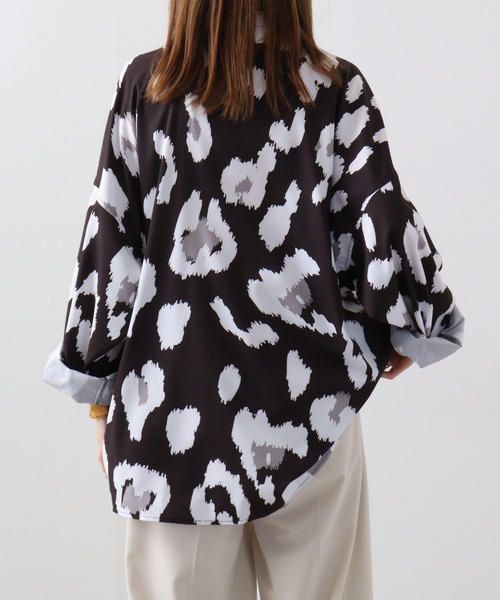 (アニマル) Animal レディース Lyanna チェック柄 オーガニック 長袖 オーバーシャツ シャツジャケット MW2128 (オフ チェックシャツ チェック柄オーバーサイズシャツジャケット 長袖