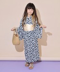 浴衣 接触冷感 2WAYガールズ浴衣3点セット...の詳細画像1