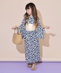 浴衣 接触冷感 2WAYガールズ浴衣3点セット...の詳細画像2