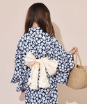 浴衣 接触冷感 2WAYガールズ浴衣3点セット...の詳細画像5