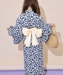 浴衣 接触冷感 2WAYガールズ浴衣3点セット...の詳細画像4