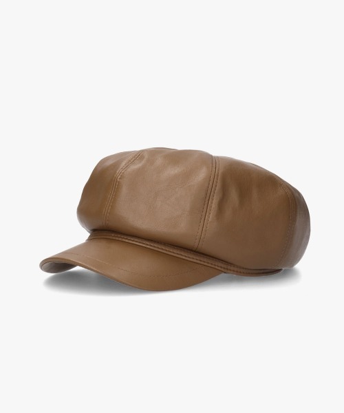 override 帽子 キャスケット OVERRIDE FAKE LEATHER CASQUETTE