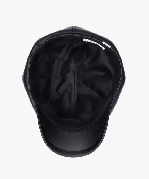 override 帽子 キャスケット OVERRIDE FAKE LEATHER CASQUETTE