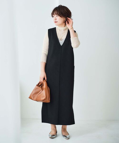 ルクールブラン（le．coeur blanc）/ダンボール2WAYジャンスカ le.coeur blanc（ルクールブラン） ジャンパースカート ダンボール2WAY