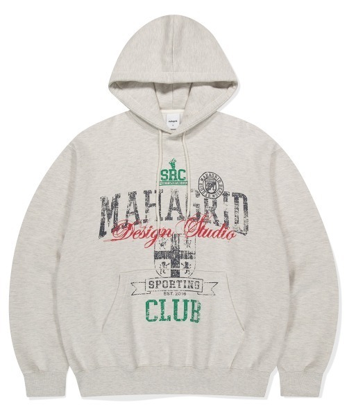 パーカー 「mahagrid/マハグリッド」 SPORTING CLUB HOODIE/スポーティング クラブ フーディー レディース メンズ