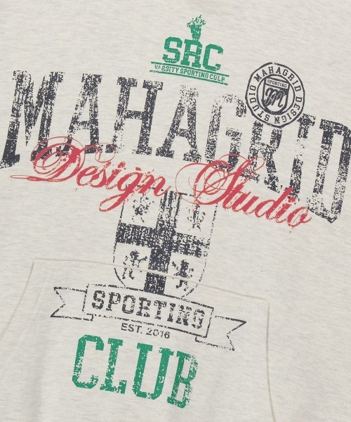パーカー 「mahagrid/マハグリッド」 SPORTING CLUB HOODIE/スポーティング クラブ フーディー レディース メンズ MAHAGRID パーカー 「mahagrid/マハグリッド」 SPORTING CLUB