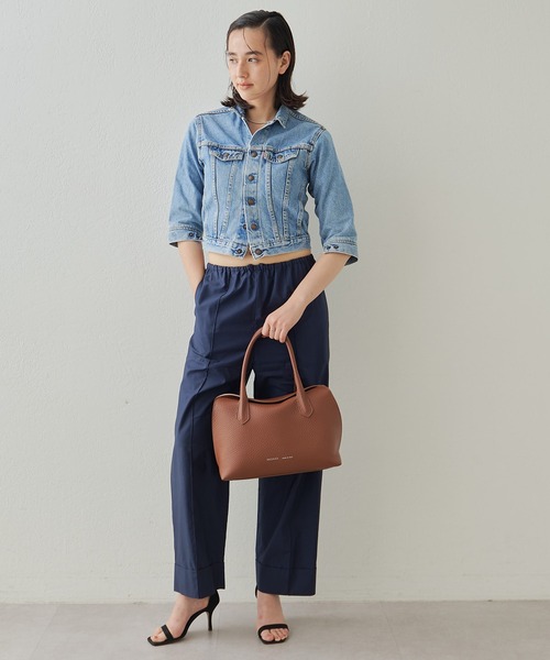 美品 IACUCCI ラーナ M トートバッグ ALCE アルチェ ネイビー イアクッチ IACUCCI ラーナ M ALCE （navy） -ファッション通販