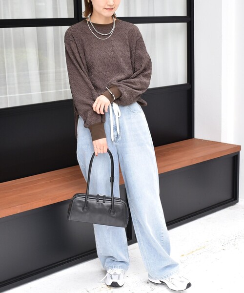 ＊未使用＊SHIPS〈手洗い可能〉ランダムブルーゼ ロングスリーブ プルオーバー 一部追加予約》〈手洗い可能〉ランダムブルーゼ ロングスリーブ
