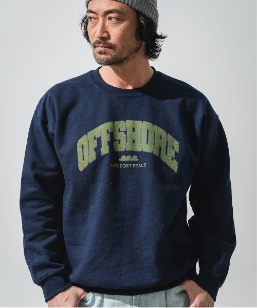V12 MATTO CREW スウェット トレーナー ロゴ クルーネック OFFSHORE（オフショア） トレーナー スウェット 「ZOZO限定」COLLEGE